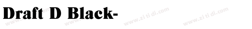 Draft D Black字体转换